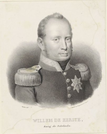 Portrait of Willem I Frederik, King of the Netherlands