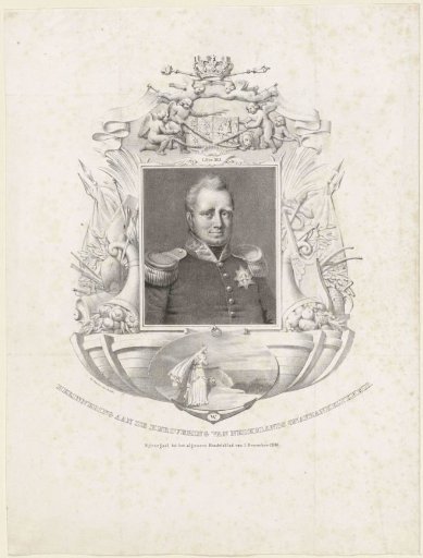 Portrait of Willem I Frederik, King of the Netherlands