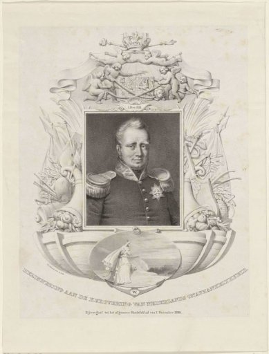Portrait of Willem I Frederik, King of the Netherlands