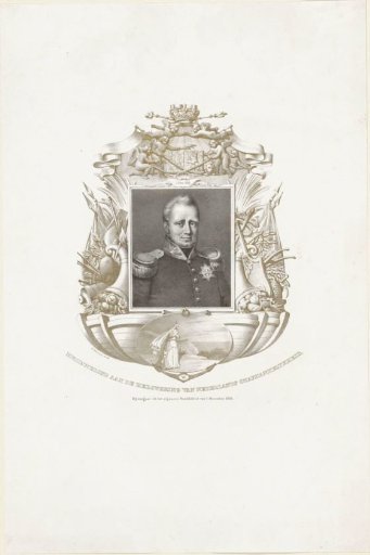 Portrait of Willem I Frederik, King of the Netherlands