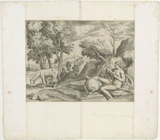 Saturnus and the Nymph Philyra