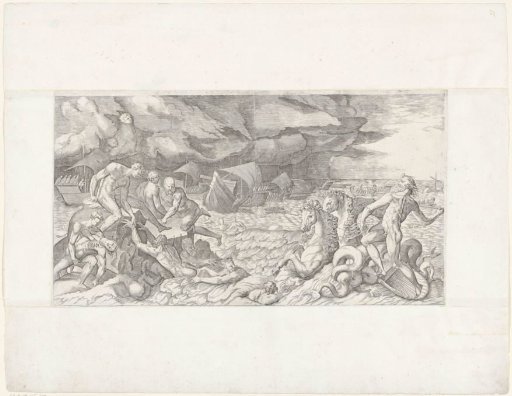 Neptune calming the waves ('Quos Ego')