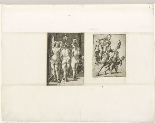 Four witches / Aeneas, Anchises and Ascanius