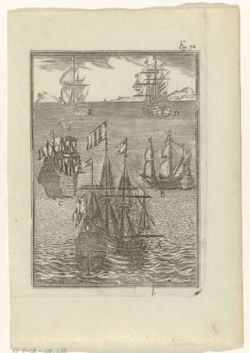 Five Sailing Ships