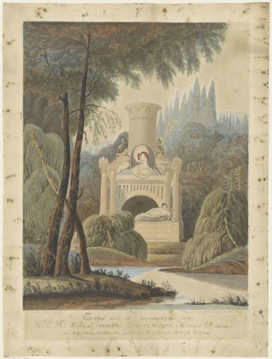 Allegorical Monumental Tomb for Louise, Princess of Orange-Nassau, 1819