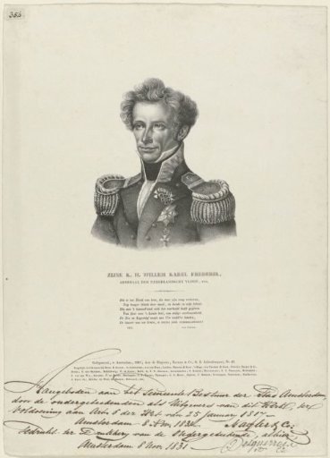 Portrait of Frederick, Prince of the Netherlands