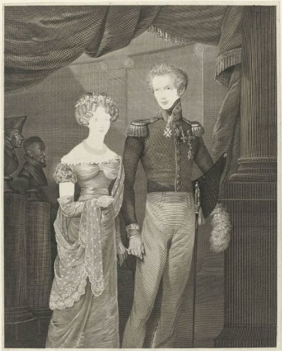Portrait of Frederick, Prince of the Netherlands, and Louise of Prussia