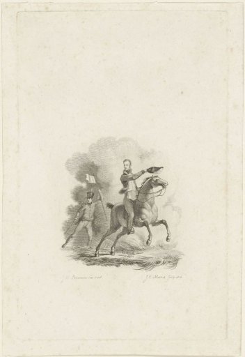 Equestrian portrait of William II, King of the Netherlands