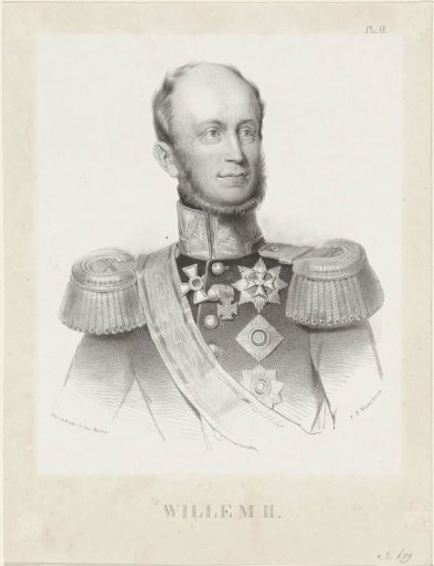 Portrait of William II, King of the Netherlands