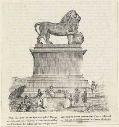 Monument for the Battle of Waterloo, 18 June 1815, at Braine-l'Alleud