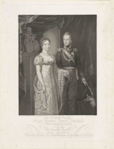 Portrait of William II, King of the Netherlands, and Anna Pavlovna Romanova