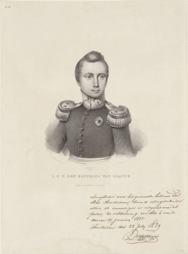 Portrait of William III, King of the Netherlands