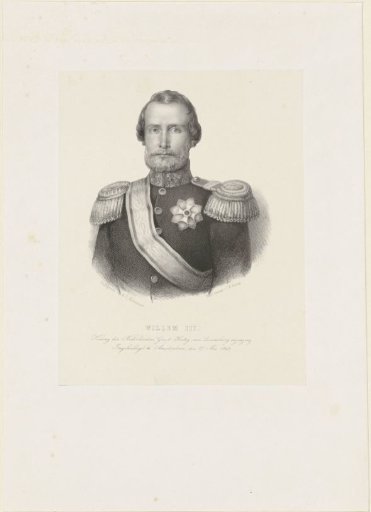 Portrait of William III, King of the Netherlands