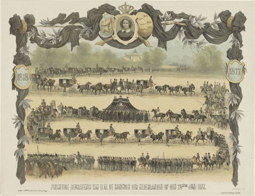 Funeral procession of Sophie of Württemberg, 1877