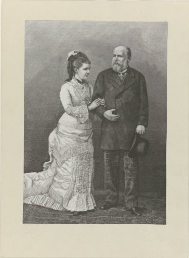 Portrait of William III, King of the Netherlands, and Emma, Queen Regent of the Netherlands