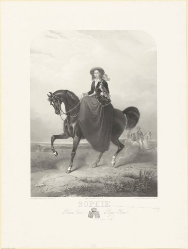 Equestrian portrait of Sophie of Württemberg