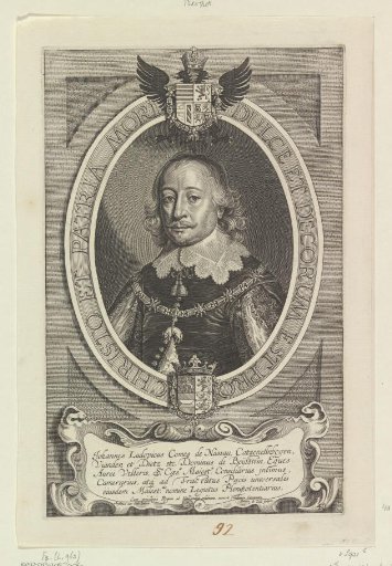 Portrait of Johan Lodewijk, Count of Nassau-Hadamar
