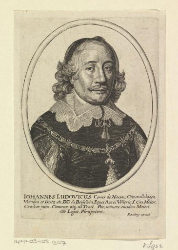 Portrait of Johan Lodewijk, Count of Nassau-Hadamar