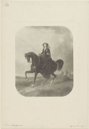 Equestrian portrait of Sophie of Württemberg