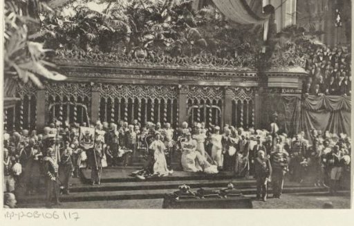Inauguration of Wilhelmina, Queen of the Netherlands, in the New Church in Amsterdam on 6 September 1898