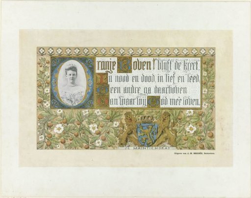 Portrait of Wilhelmina, Queen of the Netherlands