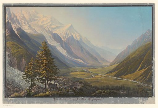 Mountain Landscape with Glacier