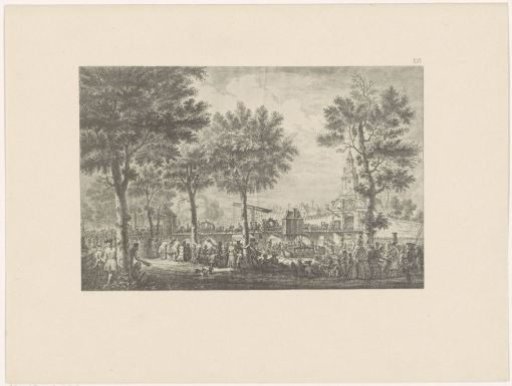 Arrival of William V, Prince of Orange-Nassau, and Wilhelmina of Prussia at the Haarlemmerpoort in Amsterdam on May 30, 1768