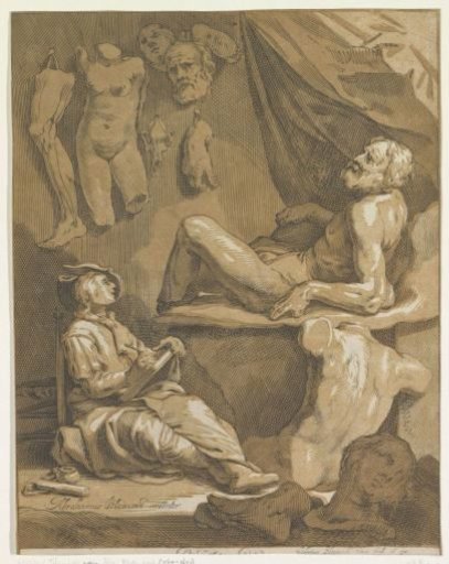 Title page for the drawing book of Abraham Bloemaert, part 1
