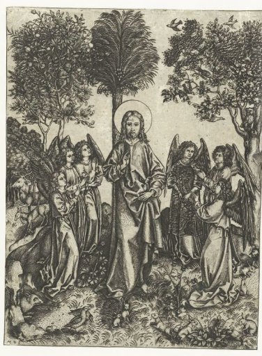 Christ in the Wilderness with Angels