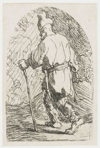 The flight into Egypt: a sketch: St Joseph