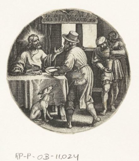 Christ receives food when he is hungry