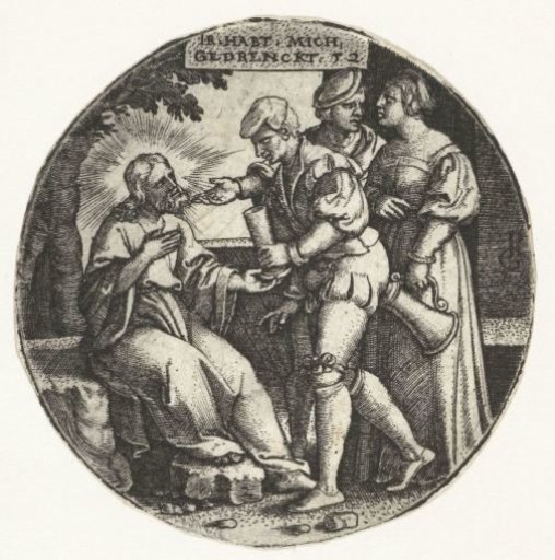 Christ is thirsty and is offered drink