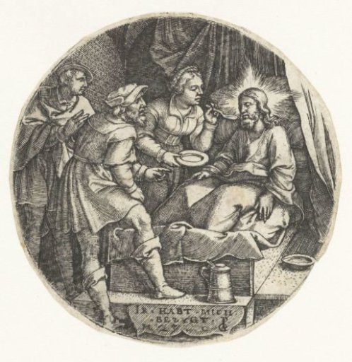 Christ is sick and receives a visit