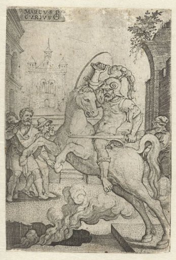 Marcus Curtius Throwing Himself into a Chasm