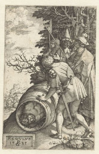 The Martyrdom of Atilius Regulus in a Barrel with Nails