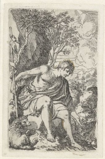 John the Baptist drinking water
