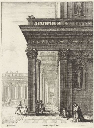 Peter and John Healing a Lame Man at the Temple Gate