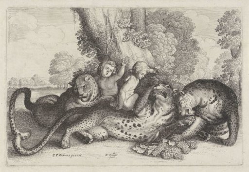 Three Leopards and Two Boys