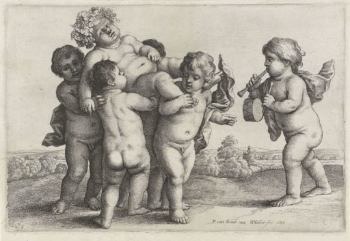Five Boys Carry a Youth Crowned with Vine Branches