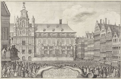 Proclamation of the Peace of Münster at Antwerp, 1648
