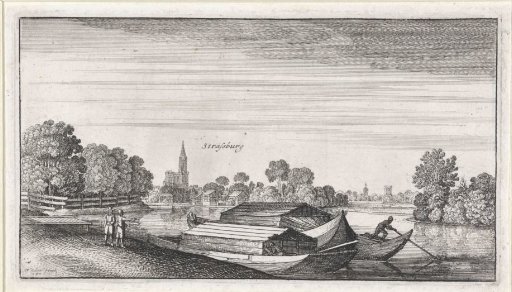 Landscape with a view of Strasbourg