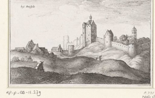 Landscape with city walls near Brussels