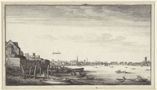 London seen across the Thames from Milford Stairs