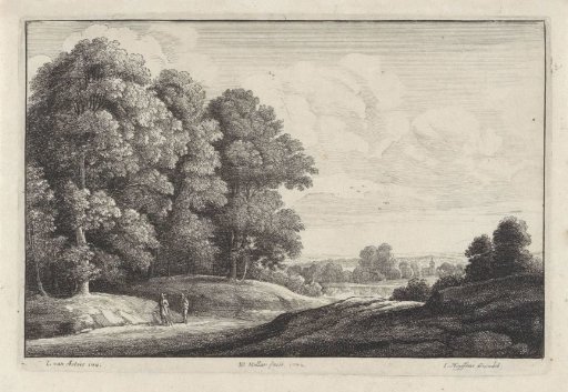 Landscape with Two Walkers