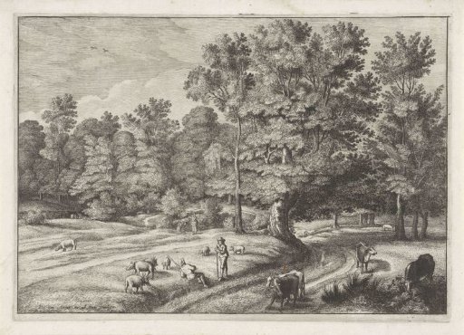 Landscape with Shepherds in a Forest