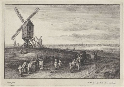 Landscape with Four Windmills