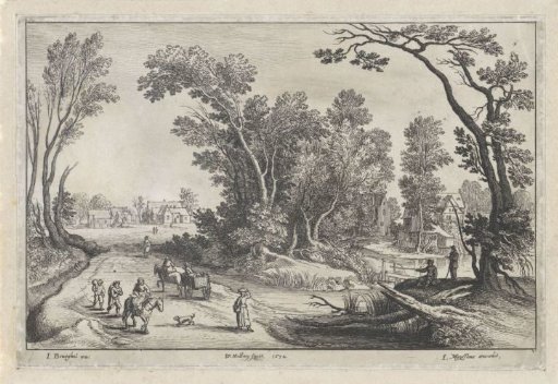 Landscape with Peasants on the Way to the Market