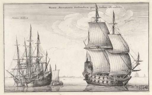 Dutch East Indiaman and two warships