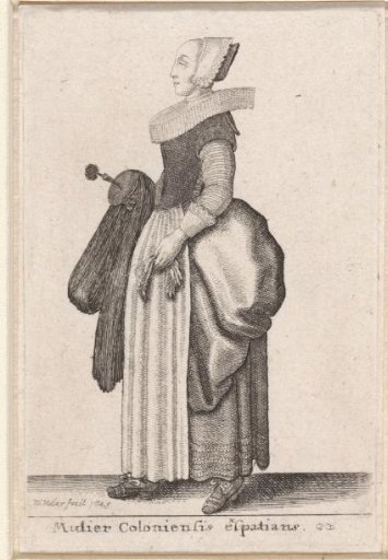 Woman of Cologne Out Walking