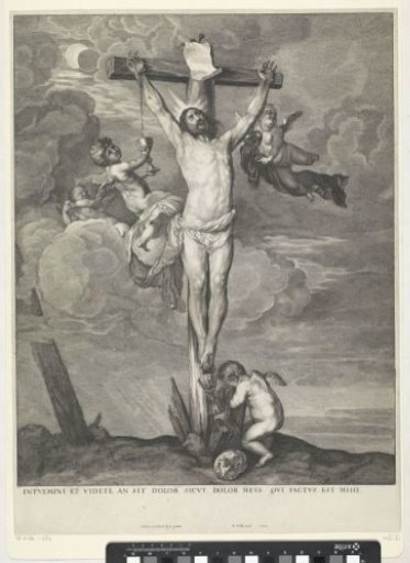 Christ on the Cross with angels
